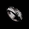 Ring 18 k vitguld briljanter
