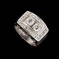 Ring 18 k vitguld diamanter
