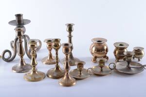 Parti ljusstakar, mässing