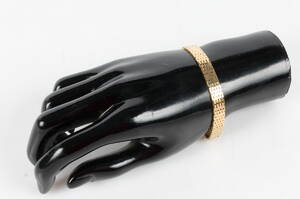 Armlænke, 14 kt guld. Murstens mønster, 20,2 gram