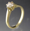 Solitaire ring ca. 0.60 ct.