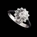 Rinf 18 k vitguld diamanter