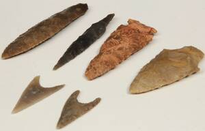 Dansk oldtid. Diverse pilespidser