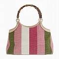 Gucci, axelbandsväska, rosa-, grön- och vitrandig
