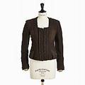 Yves Saint Laurent, jacka i brun vävd ull