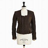 Yves Saint Laurent, jacka i brun vävd ull