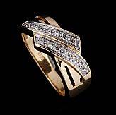 Ring 18 k guld diamanter