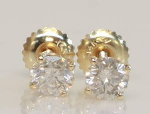 Par brillantørestikker, ca. 0.94 ct. 2 Denne auktion er annulleret2012522