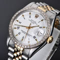 Rolex Oyster Perpetual herrearmbåndsur  med brillanter - 1.0 ct