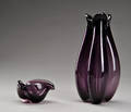 Per Lütken for Holmegaard. Vase og skål. 2