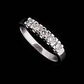 Ring 18 k vitguld briljanter