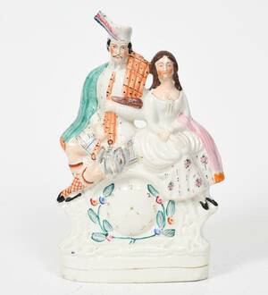 Figurin, Staffordshire England, 1800-tal