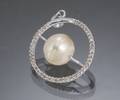 Diamant og South Sea perle vedhæng