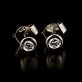 Örhängen 1 par 18 k vitguld briljanter