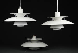 Poul Henningsen. Tre PH5 pendler 3
