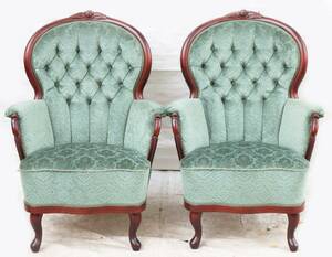 Fåtöljer ett par, rokokostil, 1900-tal