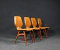 Schichtholz Stühle der 60er Jahre in Teak 4