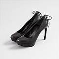 Pumps, Alexander McQueen, i svart skinn