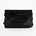 Prada, axelbands-kuvertväska i svart siden