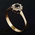 Ring 18 k guld safir och briljanter