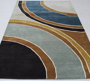 Håndtufted designtæppe 241x154cm