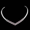Halsband 18 k vitguld rubiner