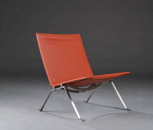 Poul Kjærholm. Lænestol model PK 22  classic læder. Denne vare er sat til omsalg under nyt varenummer 4400802