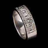 Ring 18 k vitguld diamanter