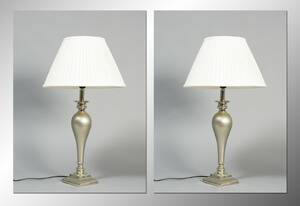 Bordlamper, model Roma, m skærme, str. L 2