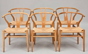 Hans J. Wegner 1914-2007. Sæt på seks Y- stole 6