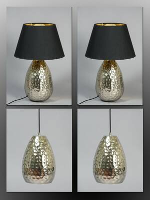 To bordlamper samt to pendler, model Mathilde 4