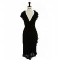 Diane von Furstenberg, svart volangkantad klänning