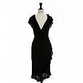 Diane von Furstenberg, svart volangkantad klänning