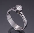 Diamant solitairering, ca. 0.32 ct