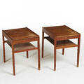 Nattduksbord teak 1 par