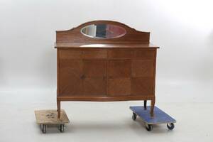 SPEGELSKÄNK. Två dörrar, två lådor.