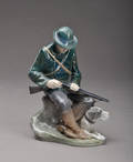 Kgl. P.  porcelænsfigur Jæger
