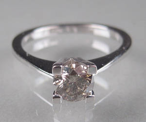 Solitairering - Ca. 0.80 ct.