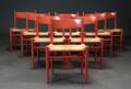 Hans J. Wegner.Sæt på otte stole, model CH 36 8