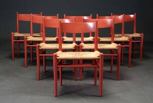 Hans J. Wegner.Sæt på otte stole, model CH 36 8