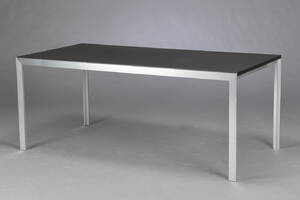 Spisebord  arbejdsbord med plade af linoleum og stel af stål 