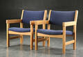 Hans. J. Wegner. Par lænestole for Getama, eg 2
