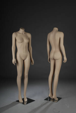 2 stk. dame dekorationsmannequiner 2