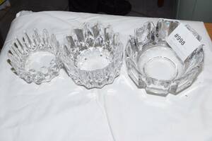 Skålar Orrefors, 3 st, diam 18, 14 och 13 cm
