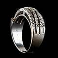 Ring 18 k rodinerat vitguld diamanter