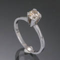 Diamant solitairering, ca. 0.72 ct
