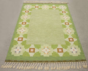 Matta, röllakan. Ingegerd Silow. Signerad. 200 x 140.