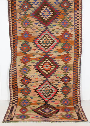 Persisk Harsin-kelim, 282 x 155 cm.