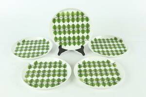 STIG LINDBERG, förrättstallrikar, 5 st, Berså, Gustavsberg