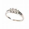 Ring 14 k vitguld